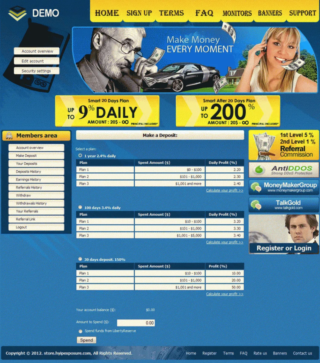 Investment Hyip Template ID - CHEAP1 demo Page 3
