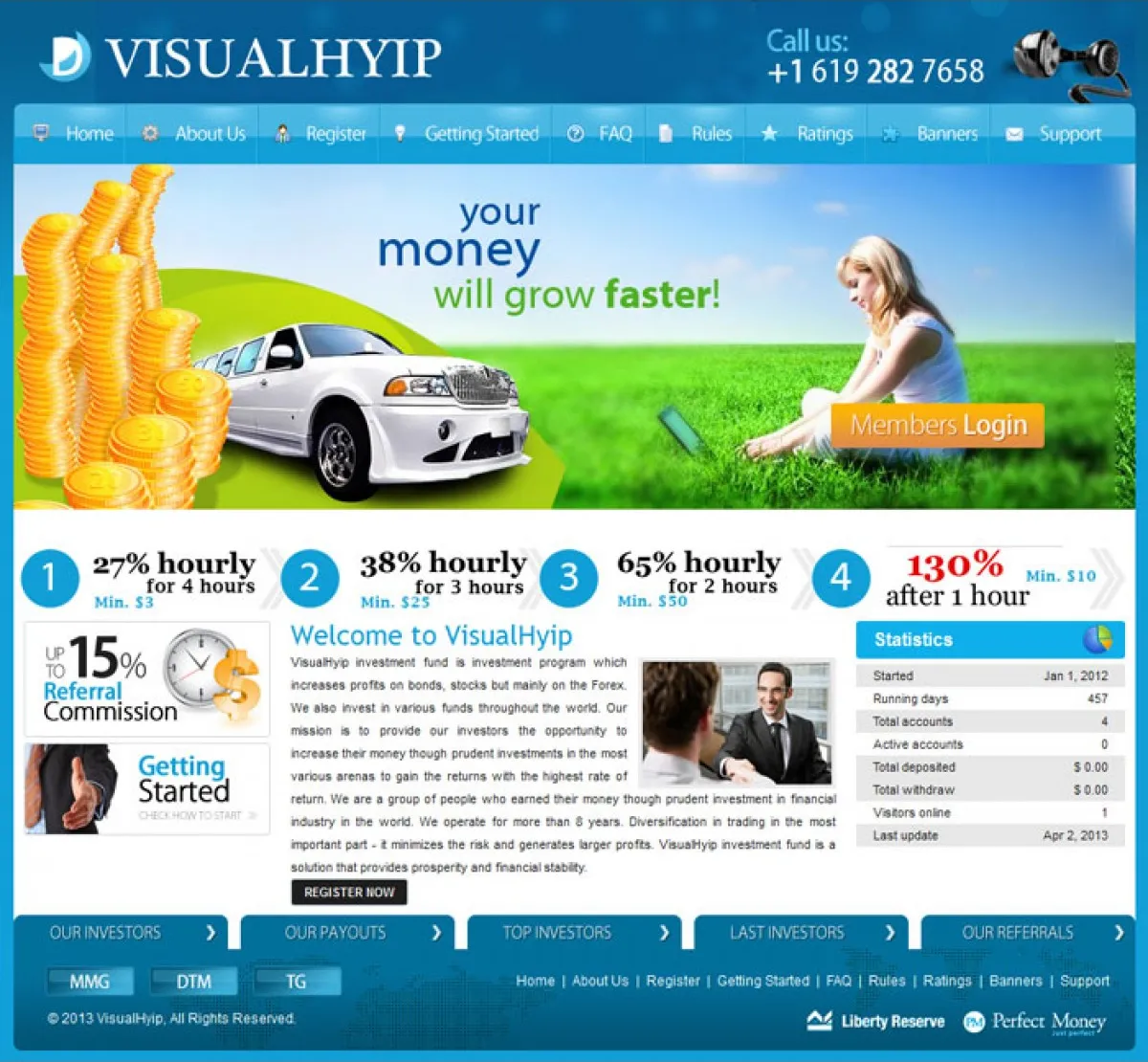 Investment Hyip Template ID - CHEAP10 Preview