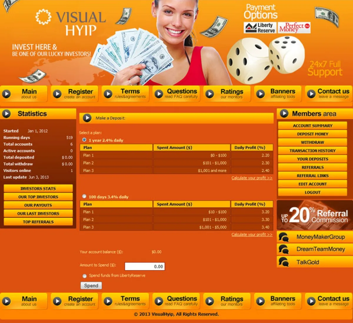 Investment Hyip Template ID - CHEAP14 demo Page 3