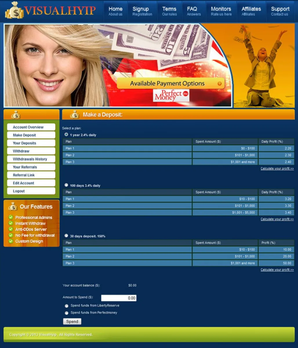 Investment Hyip Template ID - CHEAP15 demo Page 3