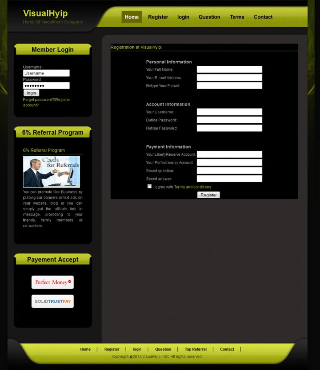 Investment Hyip Template ID - CHEAP17 demo Page 2