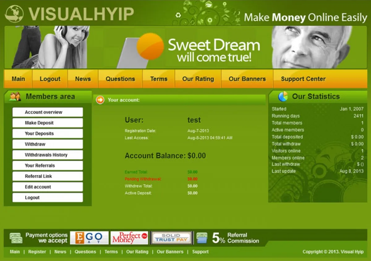 Investment Hyip Template ID - CHEAP18 demo Page 2