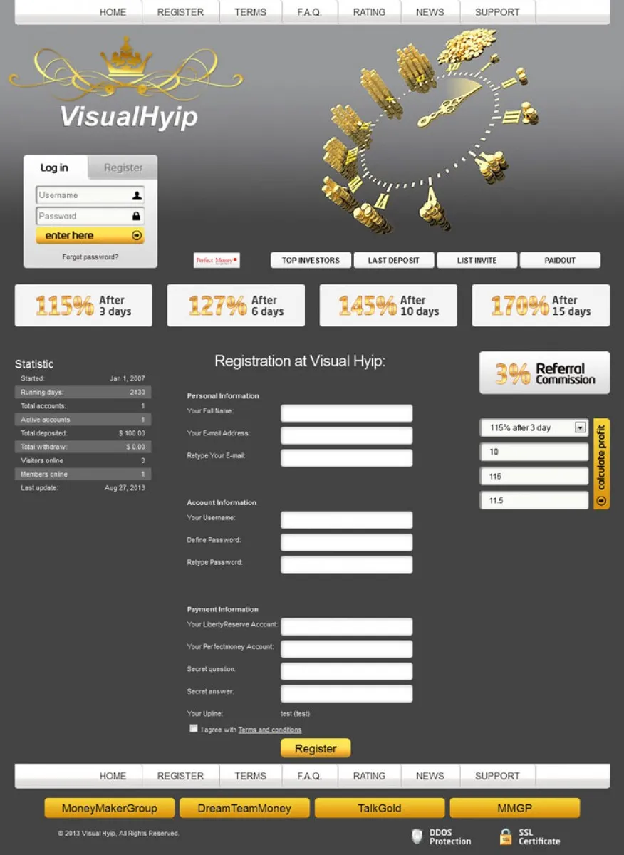 Investment Hyip Template ID - CHEAP19 demo Page 2