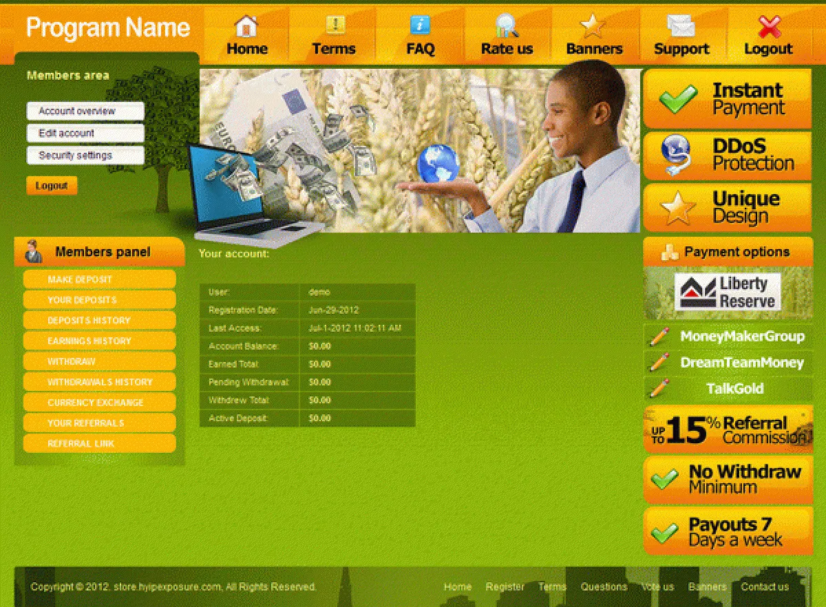 Investment Hyip Template ID - CHEAP2 demo Page 5