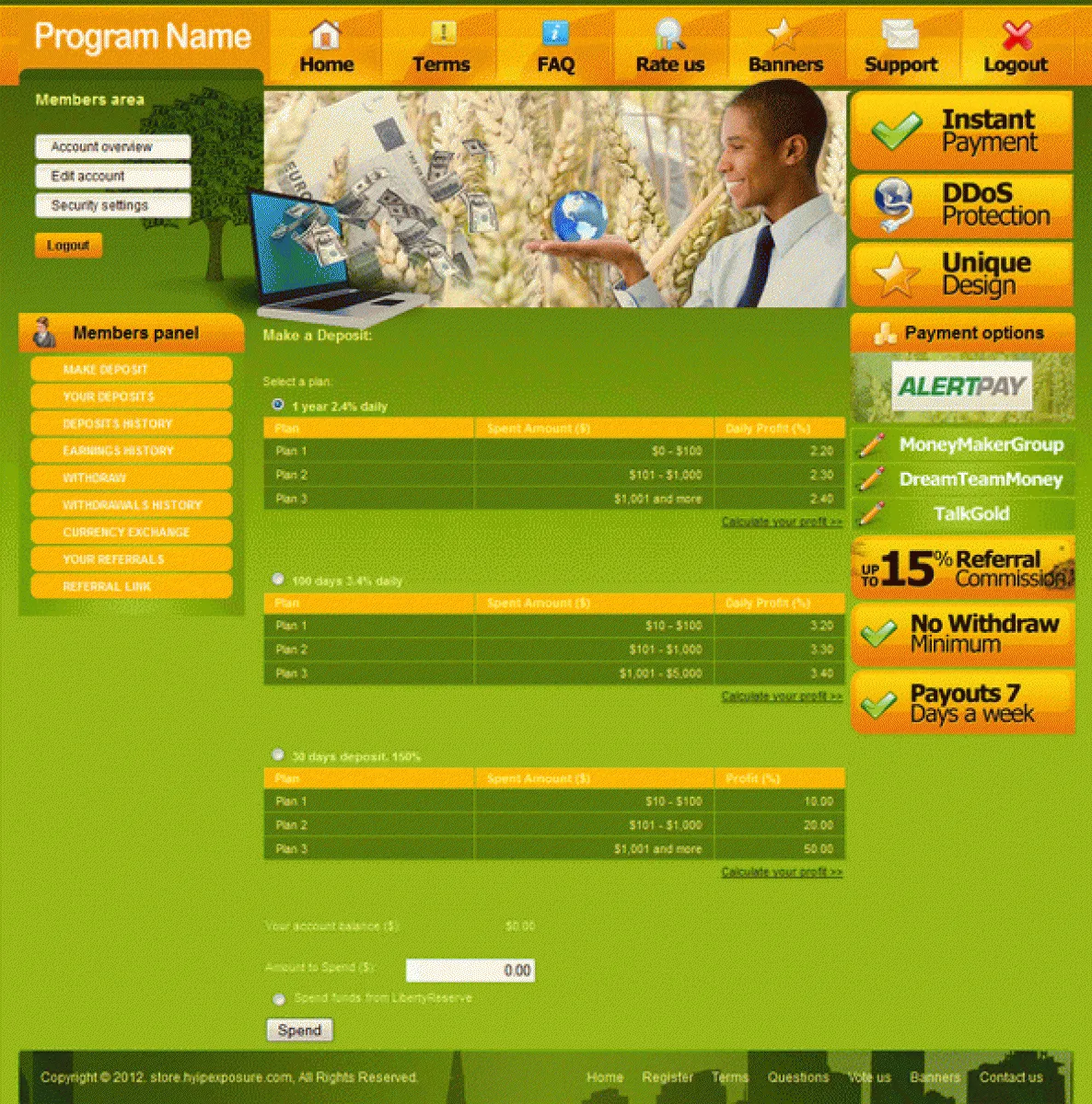 Investment Hyip Template ID - CHEAP2 demo Page 6