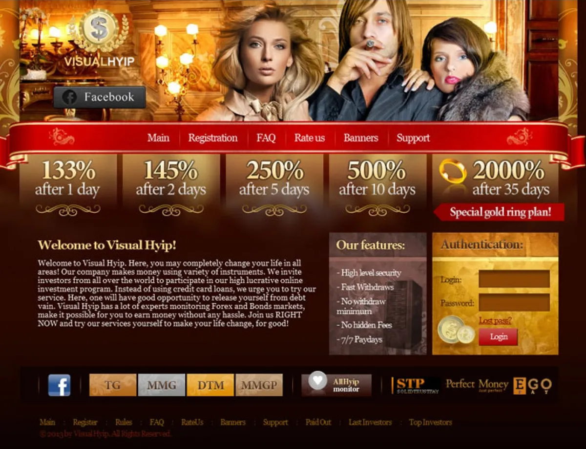 Investment Hyip Template ID - CHEAP21 Preview