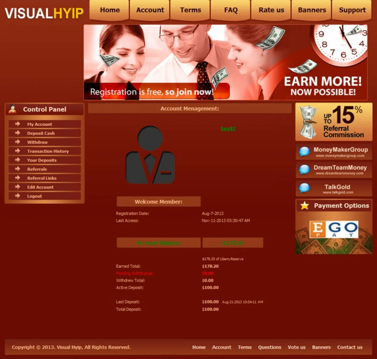 Investment Hyip Template ID - CHEAP25 demo Page 2