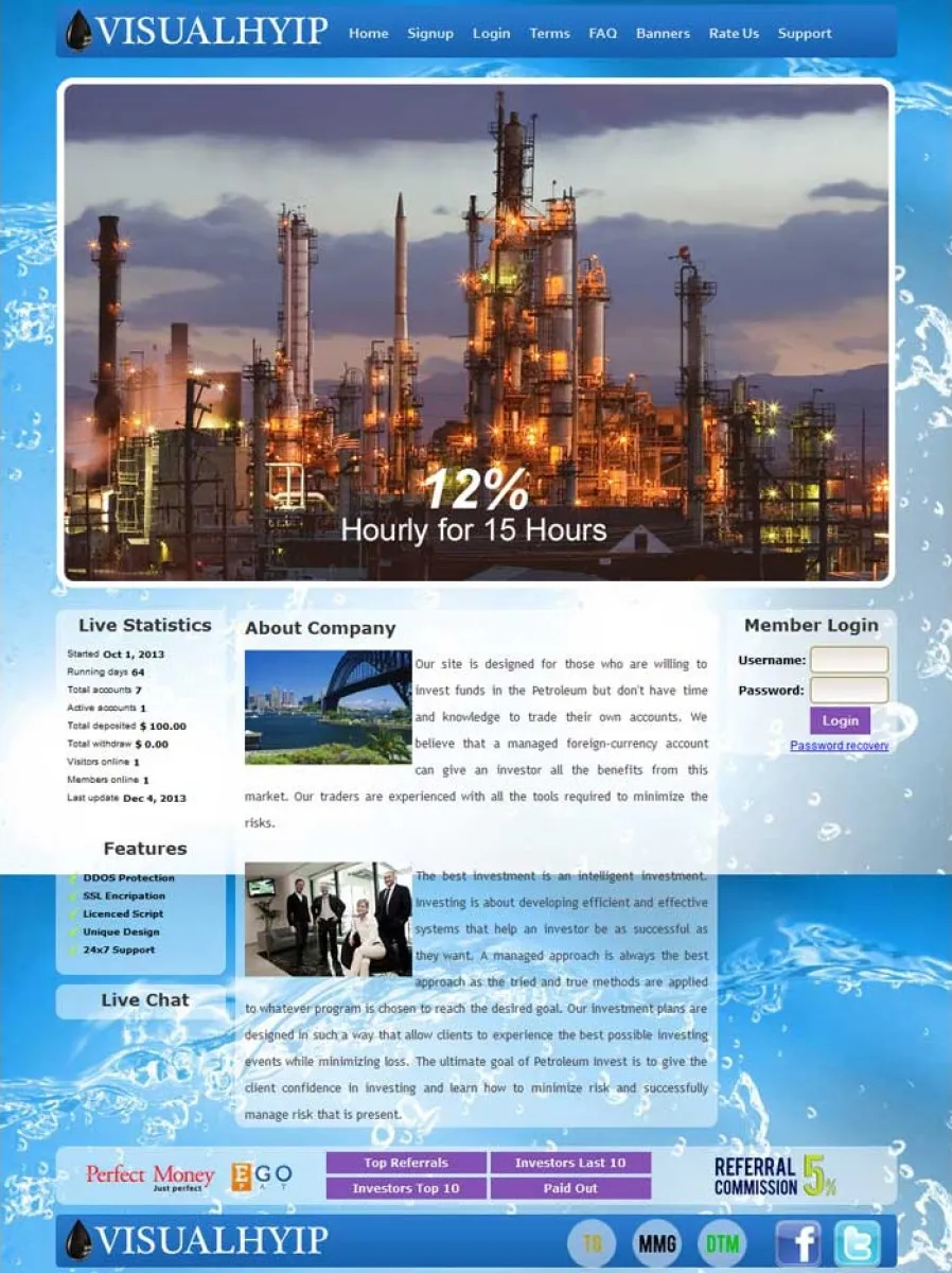 Investment Hyip Template ID - CHEAP26 Preview
