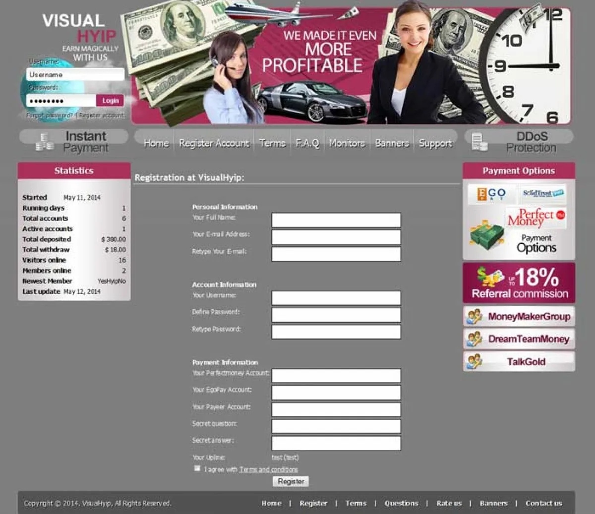 Investment Hyip Template ID - CHEAP34 demo Page 2