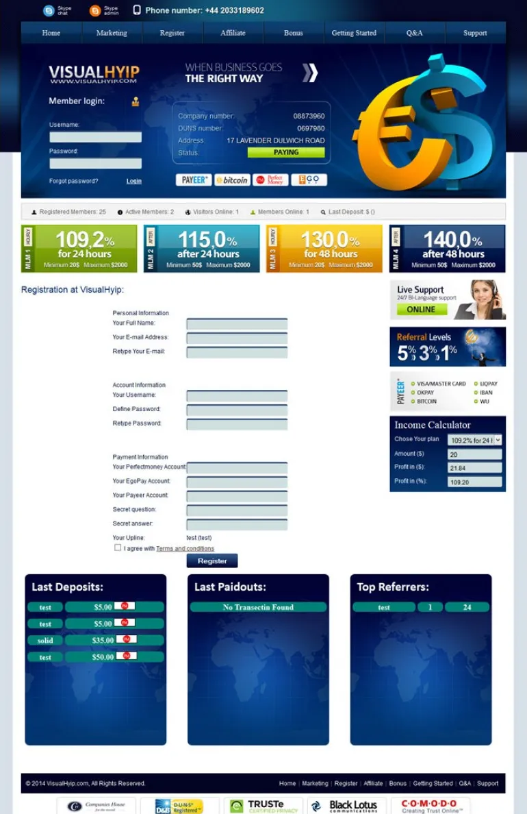 Investment Hyip Template ID - CHEAP40 demo Page 2