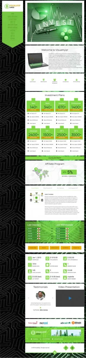 Investment Hyip Template ID - CHEAP50 Preview