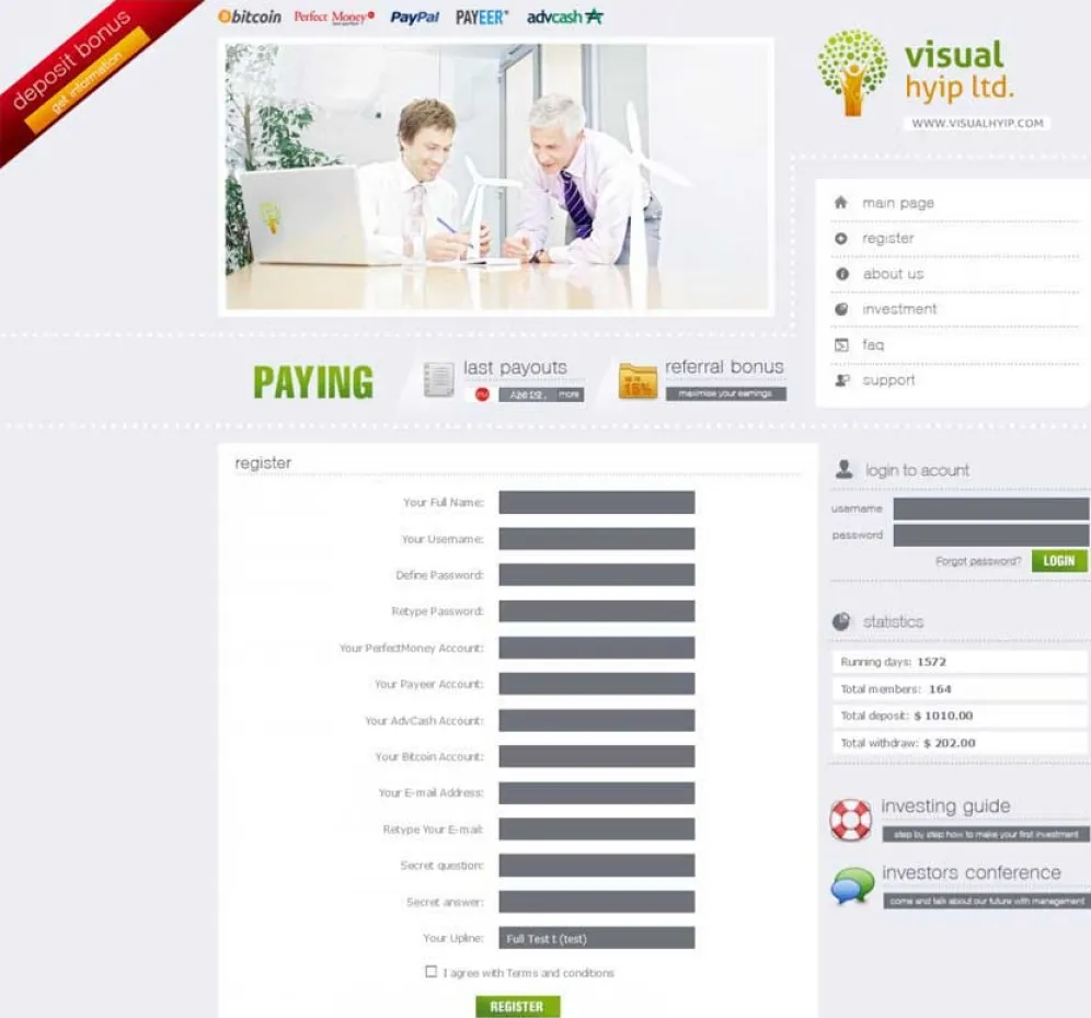 Investment Hyip Template ID - CHEAP51 demo Page 2