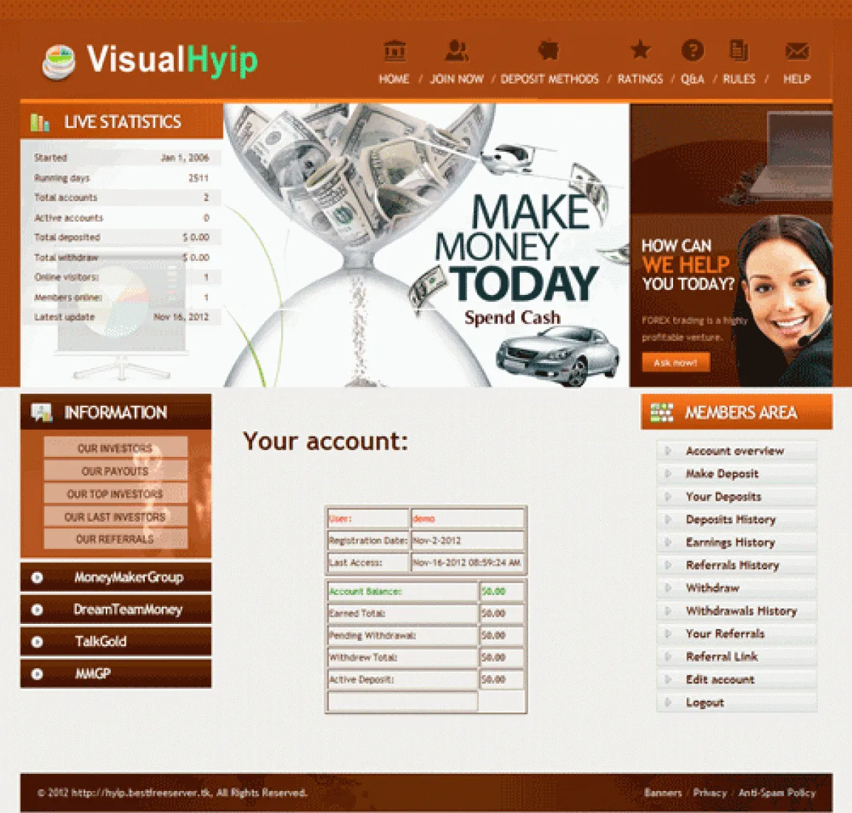 Investment Hyip Template ID - CHEAP6 demo Page 2