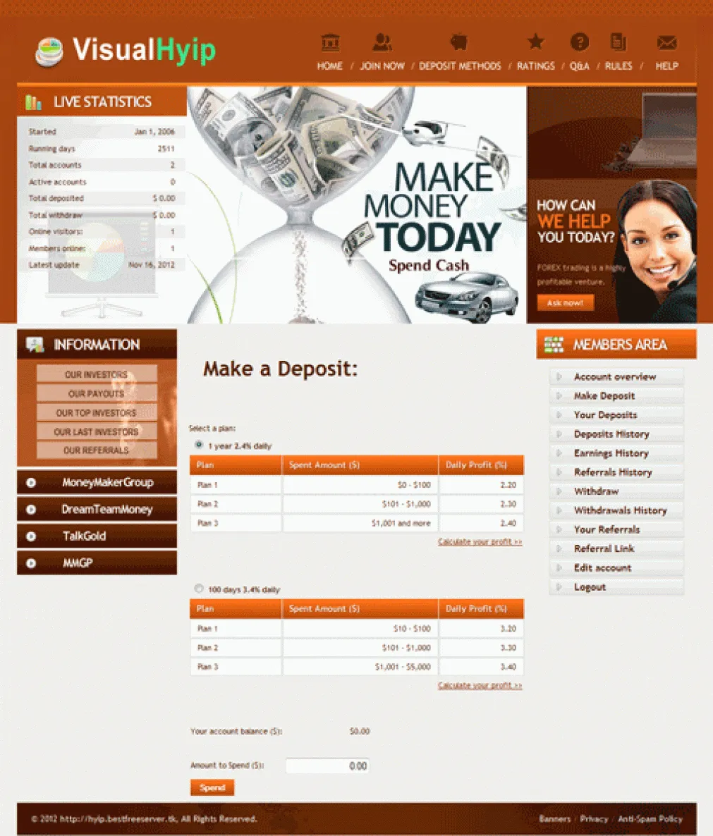 Investment Hyip Template ID - CHEAP6 demo Page 3