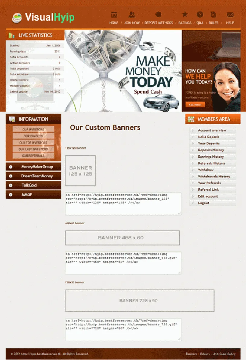 Investment Hyip Template ID - CHEAP6 demo Page 4