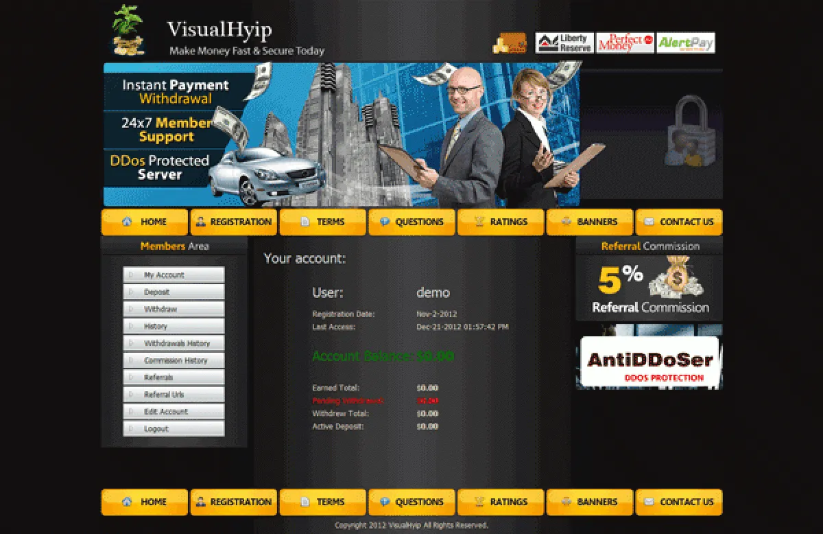 Investment Hyip Template ID - CHEAP7 demo Page 2
