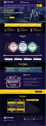 Investment Hyip Template ID - HYIP519 Preview