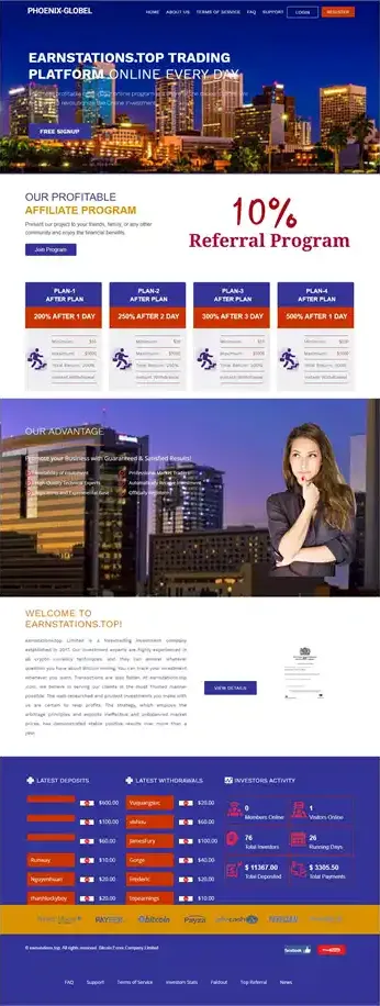 Investment Hyip Template ID - HYIP526 Preview