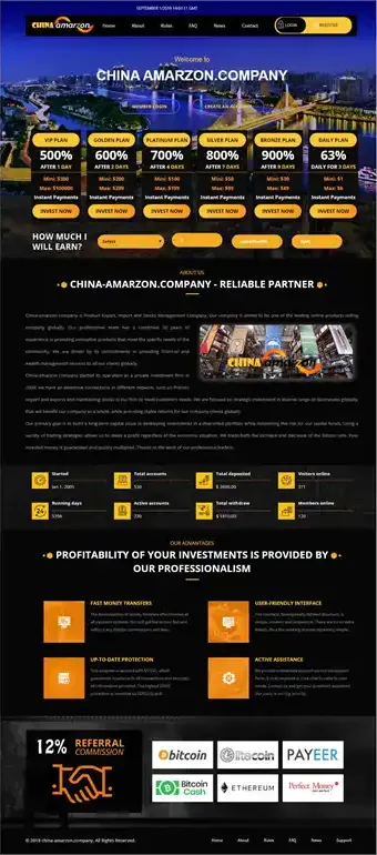 Investment Hyip Template ID - HYIP527 Preview