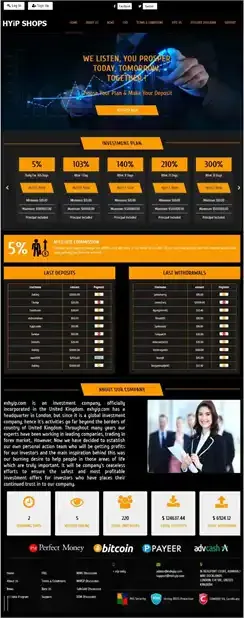 Investment Hyip Template ID - HYIP543 Preview