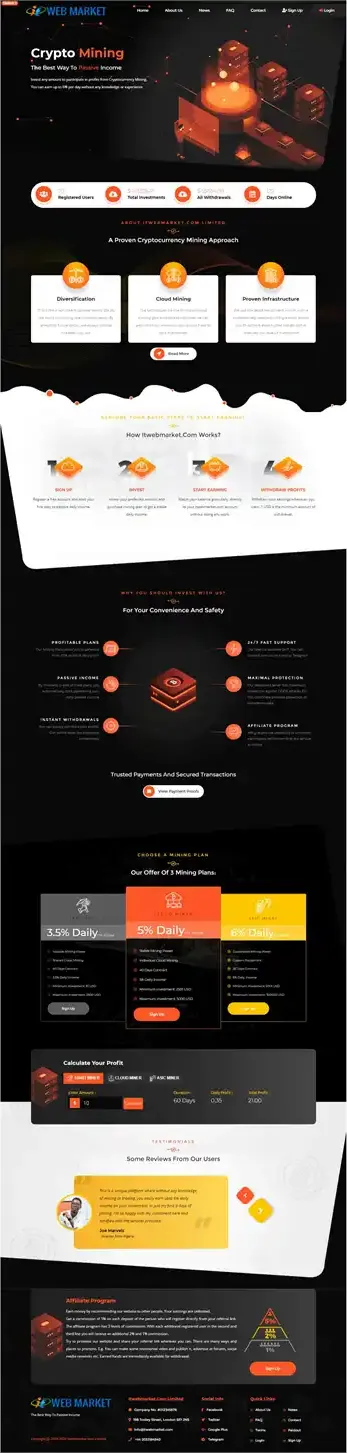 Investment Hyip Template ID - HYIP581 Preview