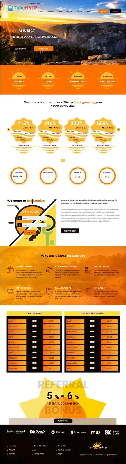 Investment Hyip Template ID - HYIP588 Preview