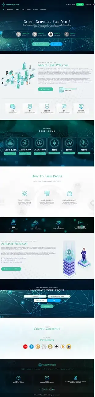 Investment Hyip Template ID - HYIP641 demo Page 1