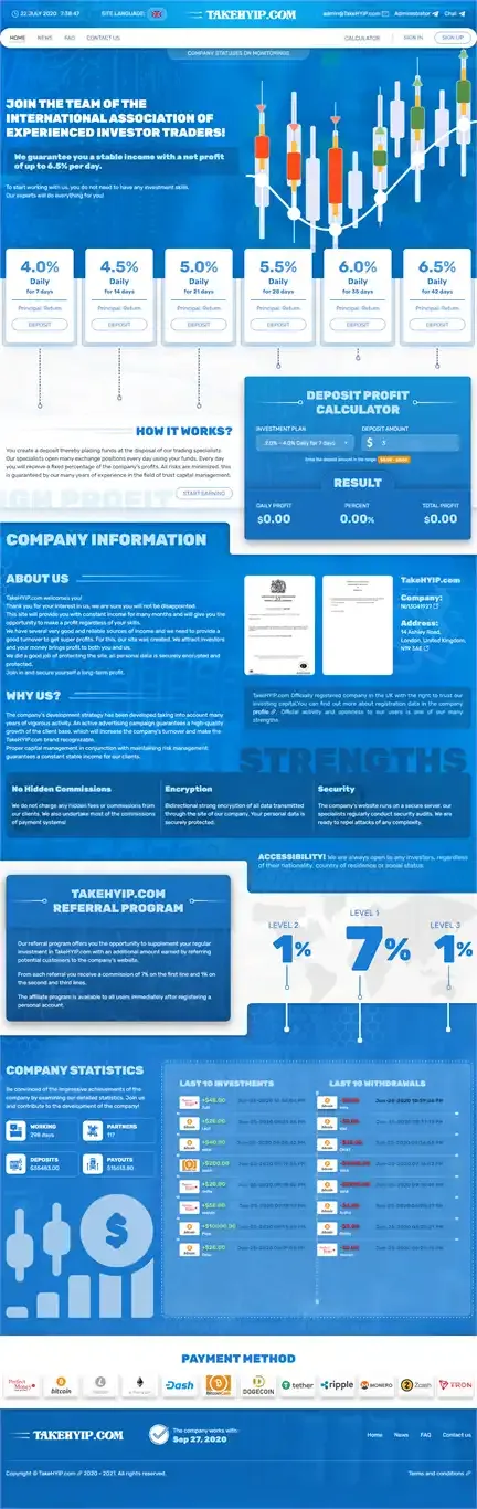 Investment Hyip Template ID - HYIP679 demo Page 1