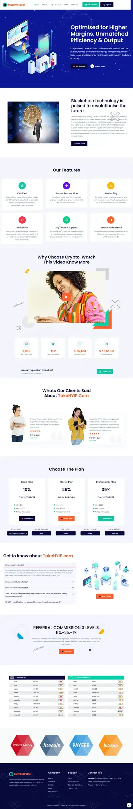 Investment Hyip Template ID - HYIP686 Preview