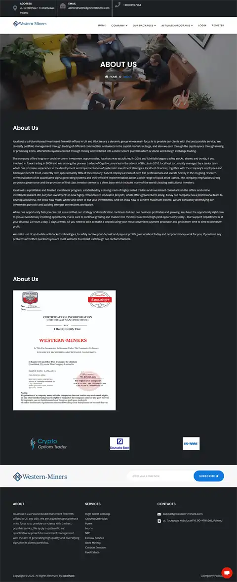 Investment Hyip Template ID - HYIP718 demo Page 2