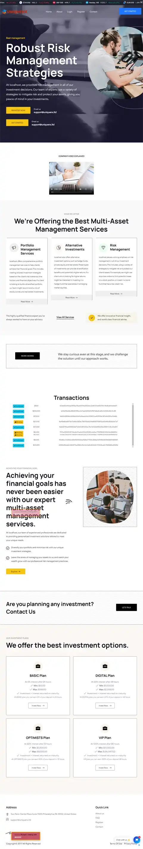 Investment Hyip Template ID - HYIP719 Preview