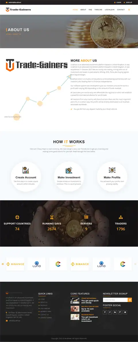 Investment Hyip Template ID - HYIP724 demo Page 2