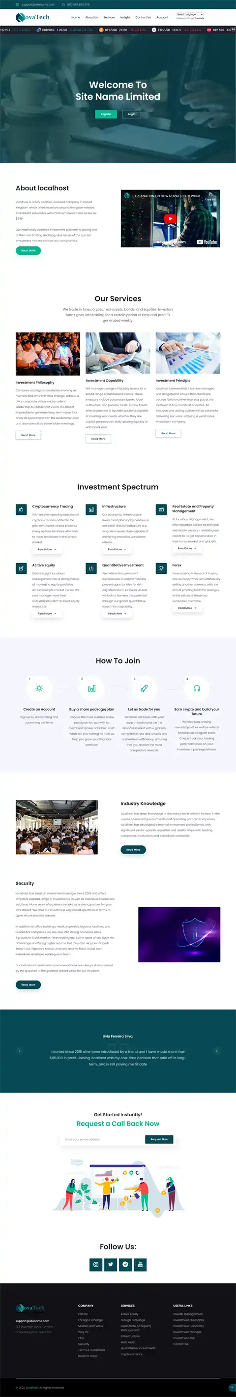 Investment Hyip Template ID - HYIP726 demo Page 1