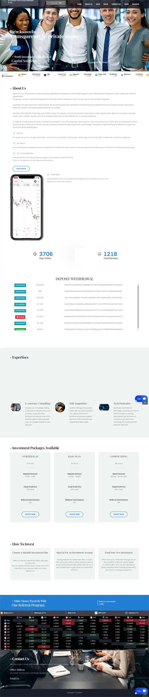 Investment Hyip Template ID - HYIP728 Preview