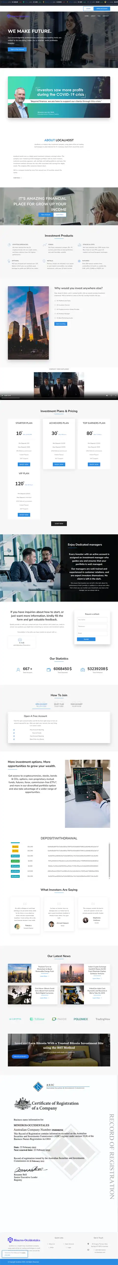 Investment Hyip Template ID - HYIP736 Preview