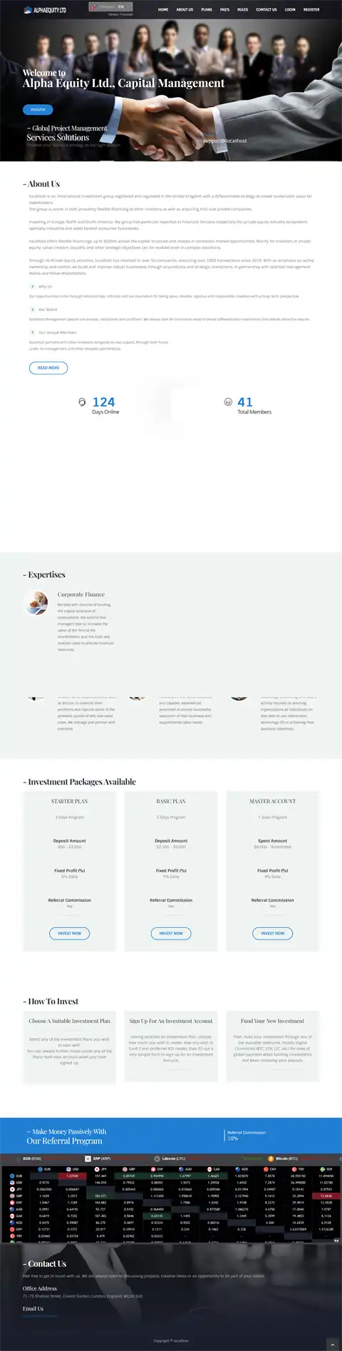 Investment Hyip Template ID - HYIP739 demo Page 1