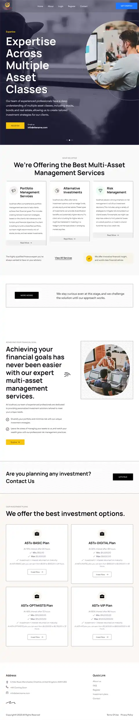 Investment Hyip Template ID - HYIP746 Preview
