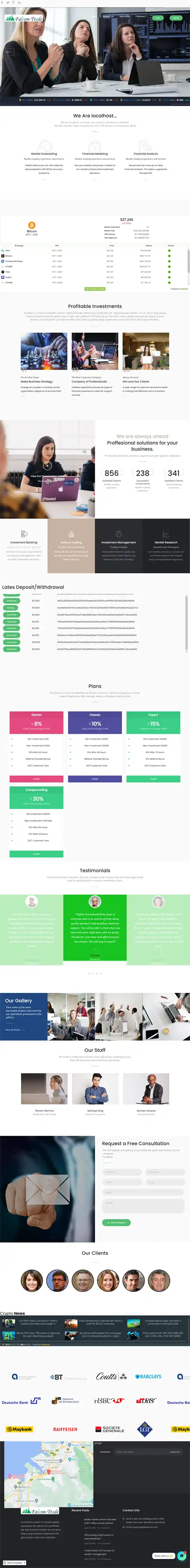 Investment Hyip Template ID - HYIP749 demo Page 1