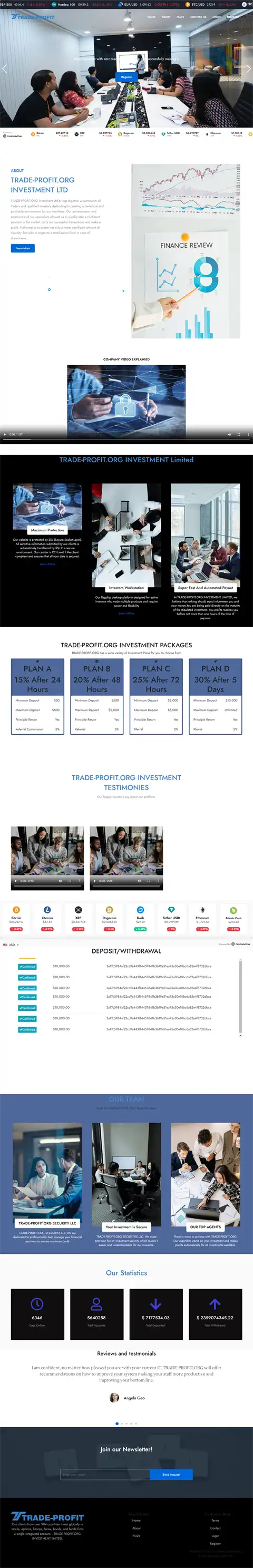 Investment Hyip Template ID - HYIP751 Preview