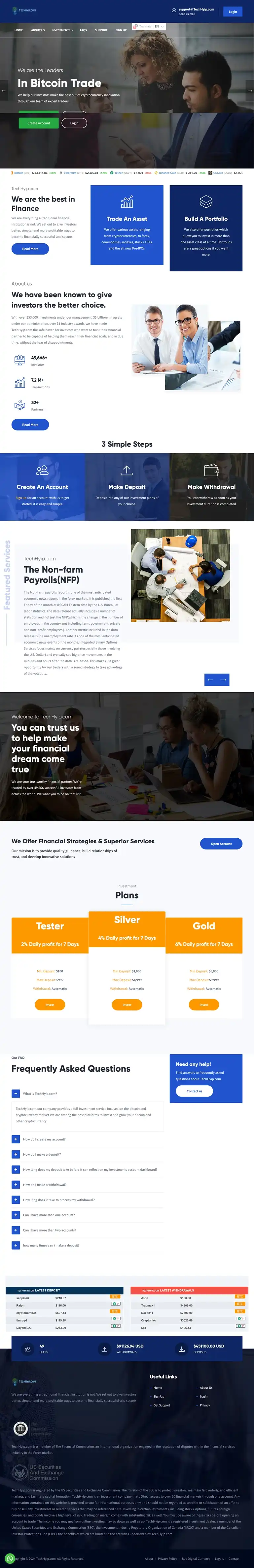 Investment Hyip Template ID - HYIP754 Preview