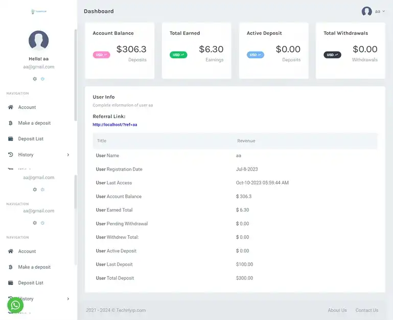 Investment Hyip Template ID - HYIP754 demo Page 5