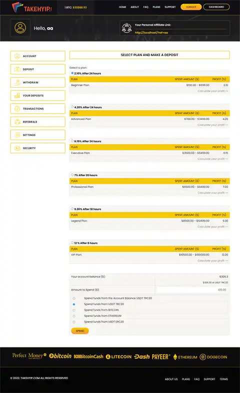 Investment Hyip Template ID - HYIP761 demo Page 6
