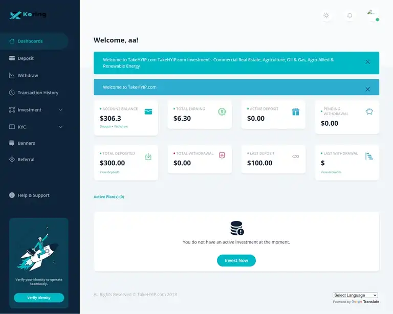 Investment Hyip Template ID - HYIP765 demo Page 5