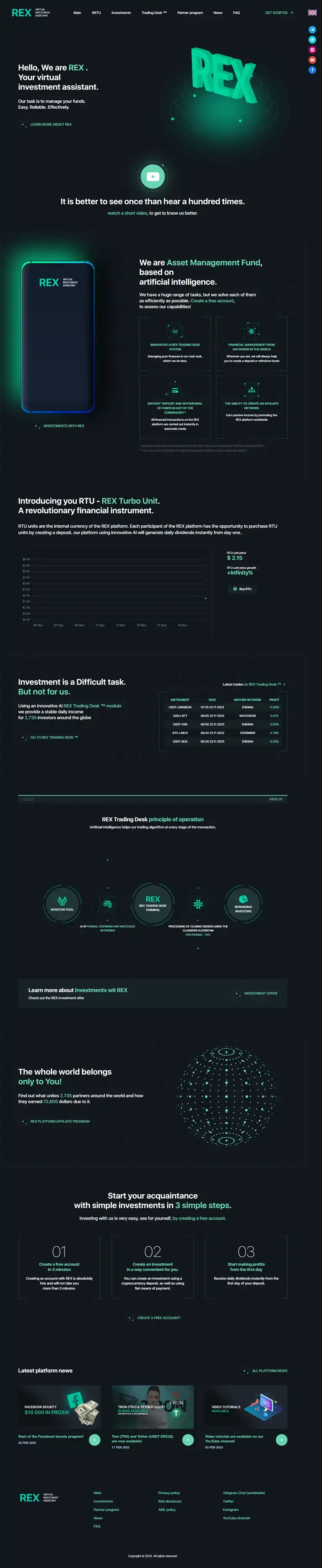 Investment Hyip Template ID - HYIP771 demo Page 1