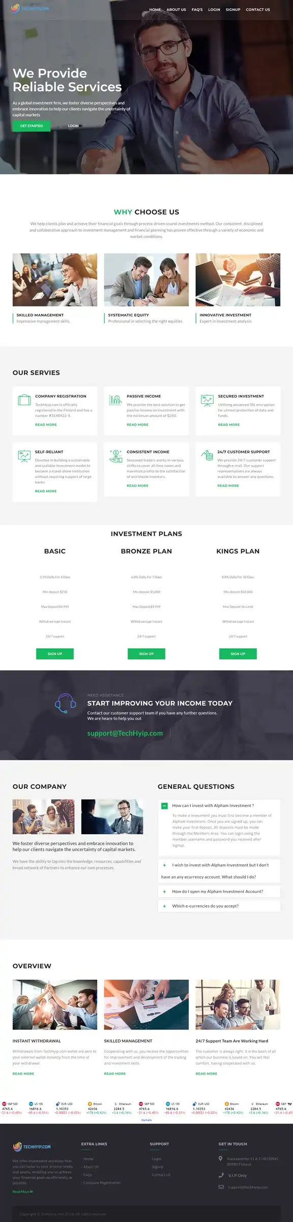 Investment Hyip Template ID - HYIP774 demo Page 1