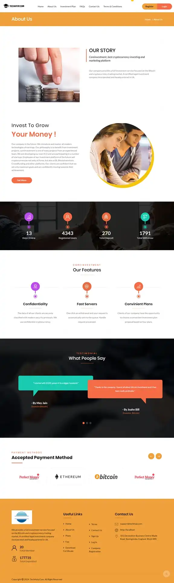 Investment Hyip Template ID - HYIP776 demo Page 2