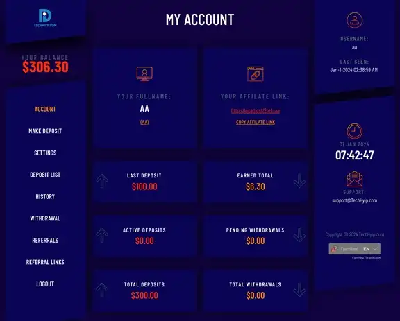 Investment Hyip Template ID - HYIP781 demo Page 5