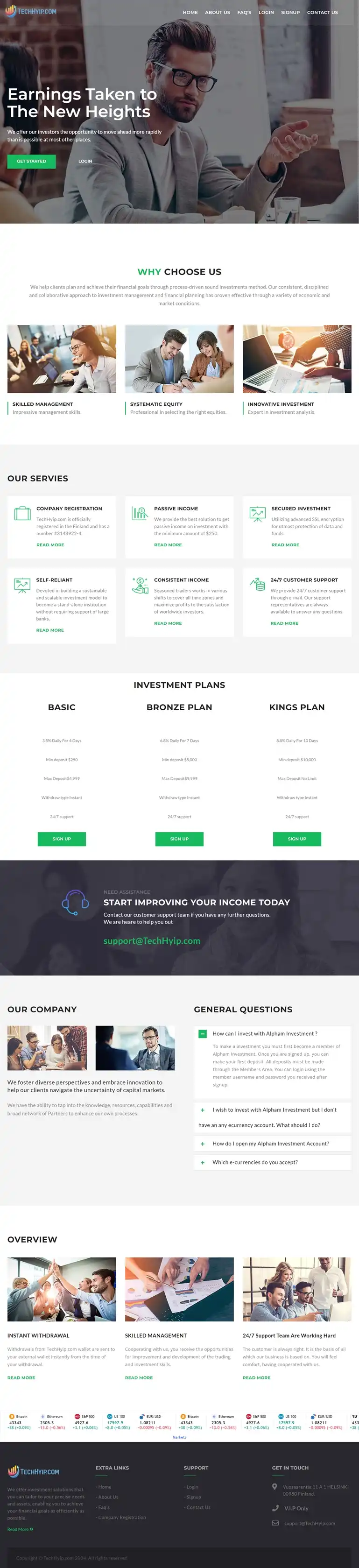 Investment Hyip Template ID - HYIP791 demo Page 1