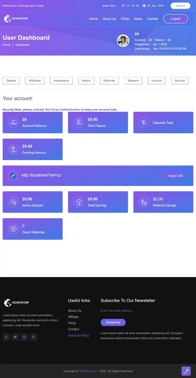 Investment Hyip Template ID - HYIP803 demo Page 5