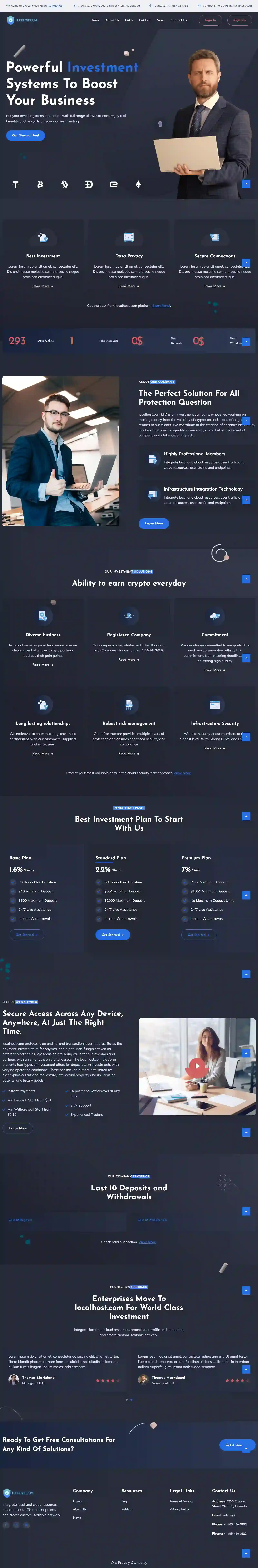 Investment Hyip Template ID - HYIP821 demo Page 1